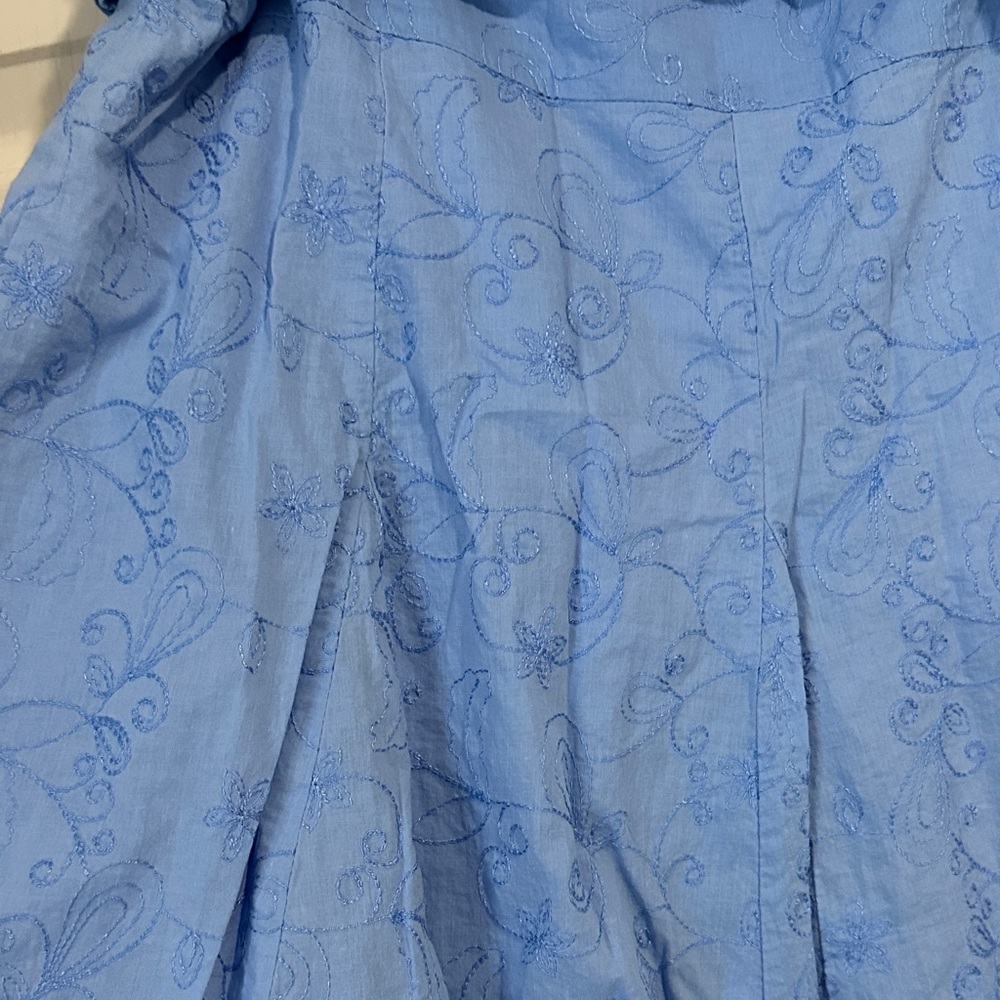 George Light Blue A-Line Skirt size 14 lined - Picture 3 of 3